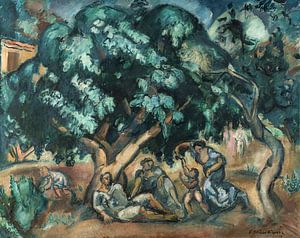 Othon Friesz, Gartenszene mit Figuren, 1919