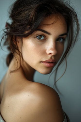 Portret van een vrouw in natuurlijk licht