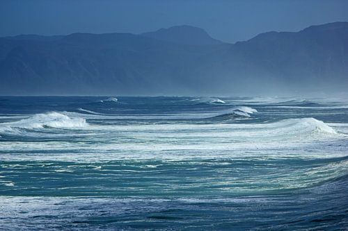 Zuid-Afrika, de wilde kust het hoge golven rond Kaapstad