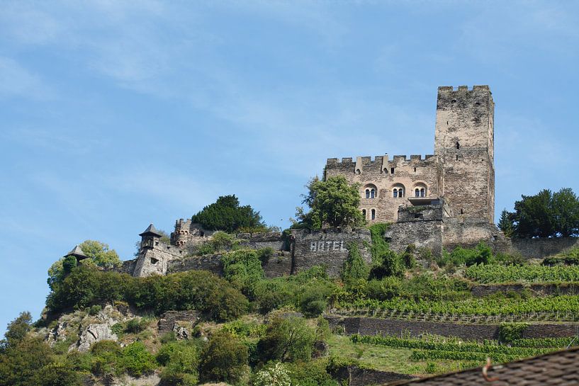 Kasteel Gutenfels, Kaub, Unesco Werelderfgoed Obermittelrhein-dal, Rijnland-Palts, Duitsland, Europa van Torsten Krüger