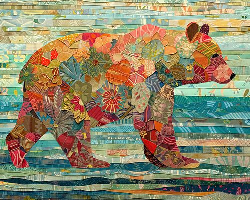 Painting Colourful Bear