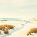 Het strand en de duinen ameland. van J.a Dijkstra thumbnail