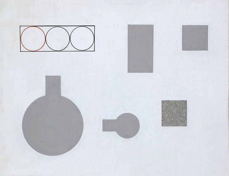 Composition avec des rectangles et des cercles, Sophie Taeuber-Arp par Des maîtres magistraux