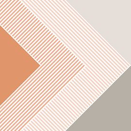 Abstrait Rétro Géométrie Beige Gris sur FRESH Fine Art