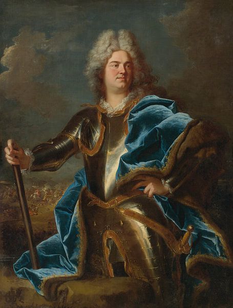 Portrait of A Man, Traditionally Called Claude Louis Hector, Duc De Villars, Hyacinthe Rigaud by Masterful Masters