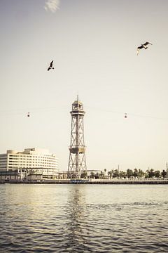 Cable car in Barcelona by Patrycja Polechonska