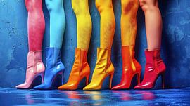 Collants et talons hauts sur Frank Heinz