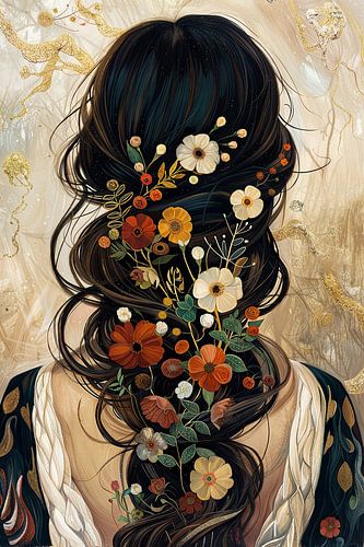 Frau Blumen | Malerei | Impressionismus