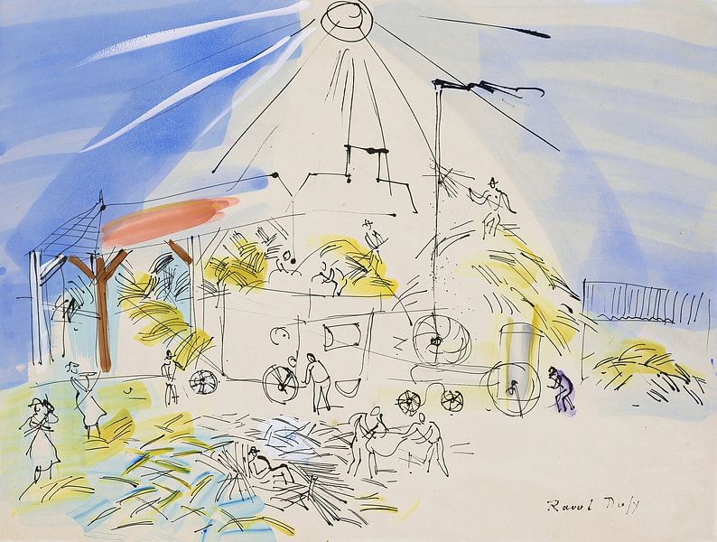Raoul Dufy - Harvesting in the sun by Peter Balan