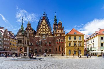WROCLAW Main Market Square and Town Hall by Melanie Viola