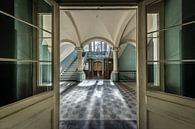 Doors to large hall with stairs by Inge van den Brande thumbnail