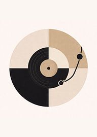 Minimal Vinyl Record Abstract Art by irgian firmansyah