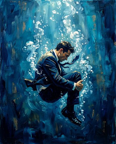 Ertrinken in Blau von Jan Keteleer