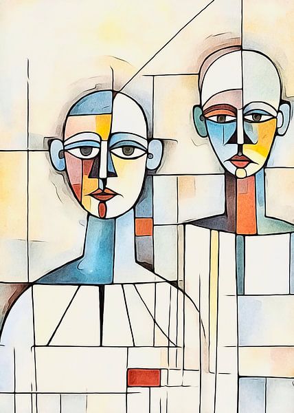 abstracte paren, motief 2 by zam art