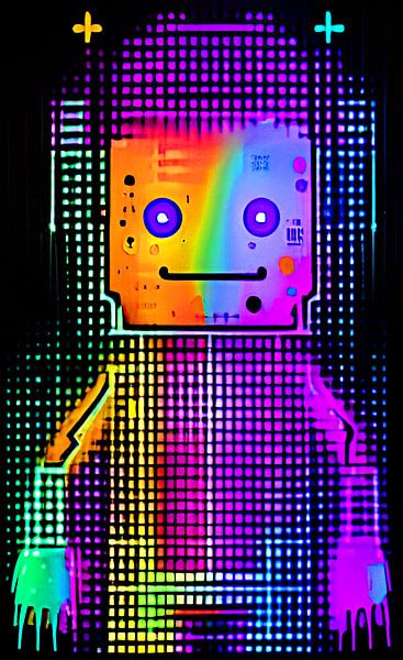 De pixelman LV406 van DJF by Dean Jayson Freeman Art | Level Up your Home