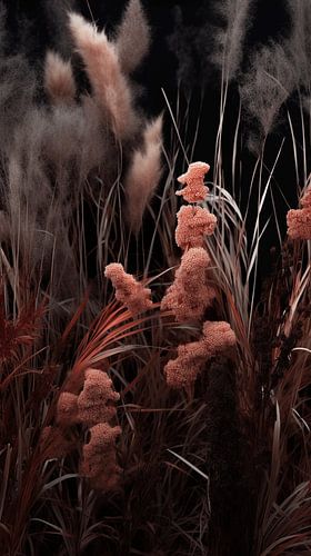 Velvet Pink Halms sway in the Gentle Breeze of the Afternoon