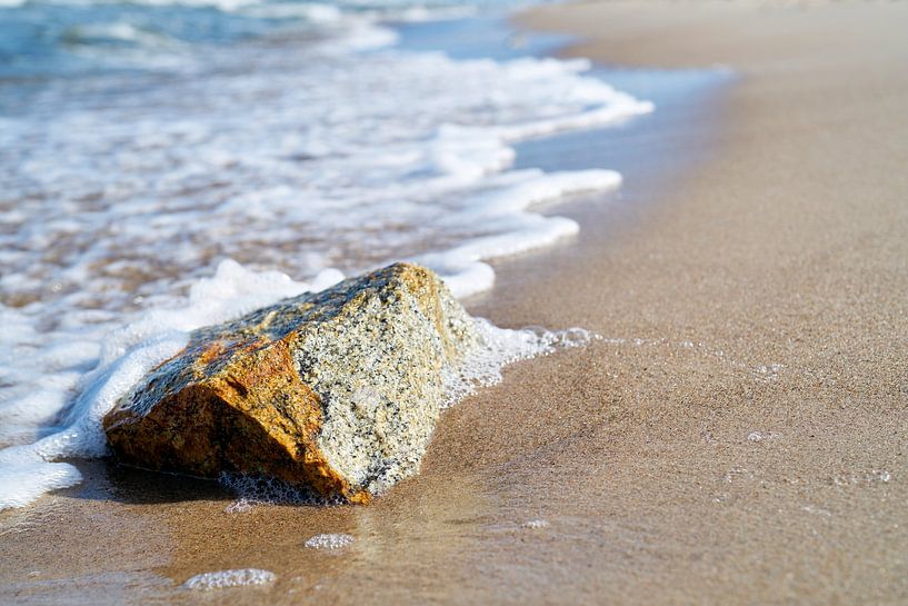 Stone on the beach of the Baltic Sea by Heiko Kueverling