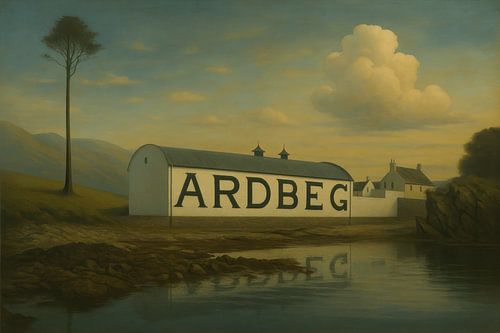 Ardbeg distilleerderij aan de rand van het eiland