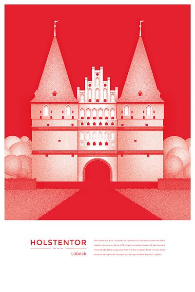 Holsten Gate Lübeck by Michael Kunter