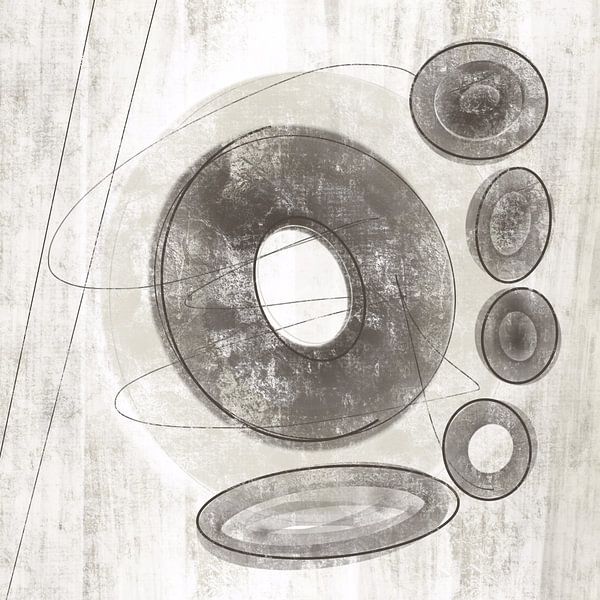 Boho Soft Line - timeless minimalist abstraction by Susanna Schorr