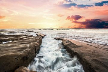 Verbluffende lucht en zee - Hospital's Reef van Joseph S Giacalone Photography