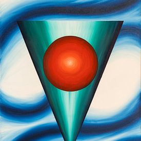 Geometrie - Öl auf Leinwand von Stephan Zaun