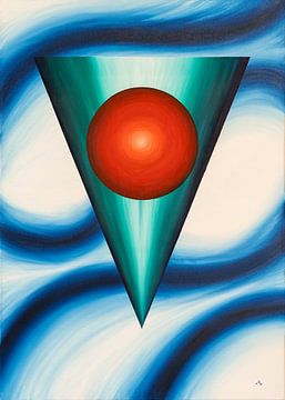 Geometrie - Olieverf op doek van Stephan Zaun