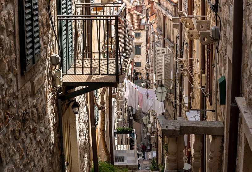 Rue étroite Dubrovnik par Daan Kloeg