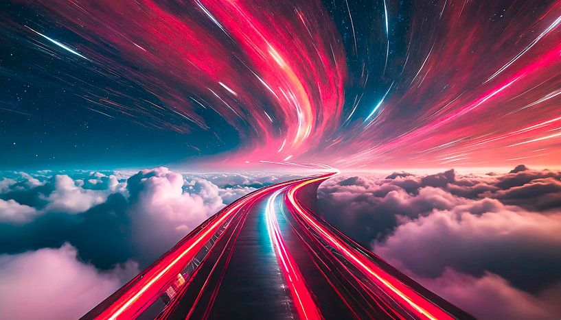 Nuages avec couleurs fluorescentes par Mustafa Kurnaz