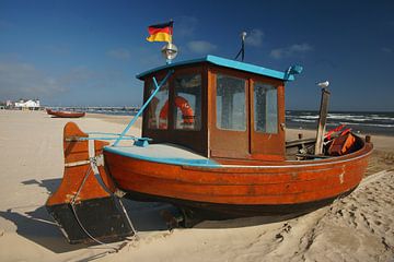 Fishing boat at the pier in Ahlbeck