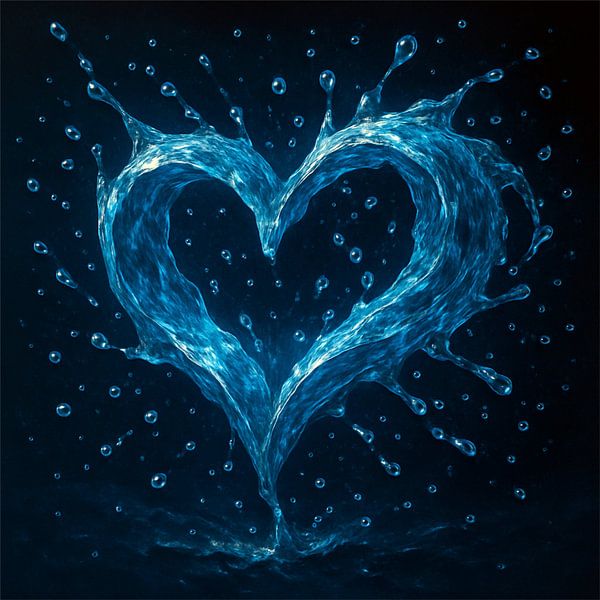 Cœur d'eau - symbole d'amour, de vie et de pureté par Eric Nagel