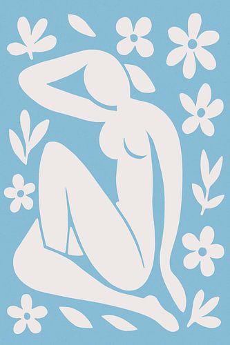 Fleur et forme (Blue)