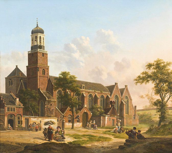 Vue de la Klaaskerk, Jan Hendrik Verheijen par All the Masters