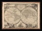 Alte Weltkarte aus der Zeit um 1700 von Gert Hilbink Miniaturansicht