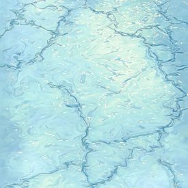 Mouvement doux de l'eau sur Thea