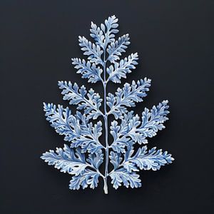 Delft Blue Farnzweig