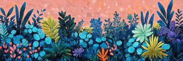 Tropische Tuin in Bloei van Whale & Sons
