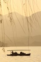 Zonsondergang Westlake, Hangzhou (China)