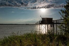 Vissershut aan de Gironde by Joke Beers-Blom