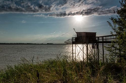 Vissershut aan de Gironde