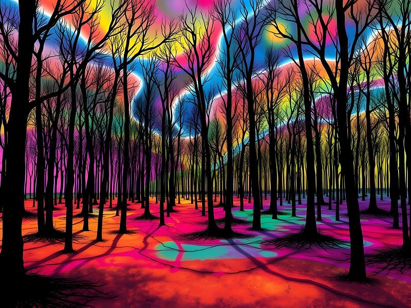 Forêt psychédélique par Artistic