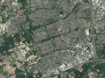 Photo aérienne de Veldhoven sur Maps Are Art