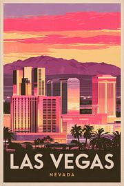 Las Vegas, Nevada Vintage Travel Poster by Poster Art Shop