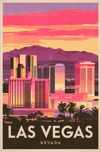 Las Vegas, Nevada Vintage Reisposter