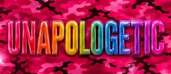Unapologetic: LGB-Regenbogen-Statement-Stück