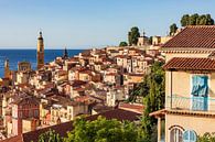 Picturesque old town of Menton in France by Werner Dieterich thumbnail