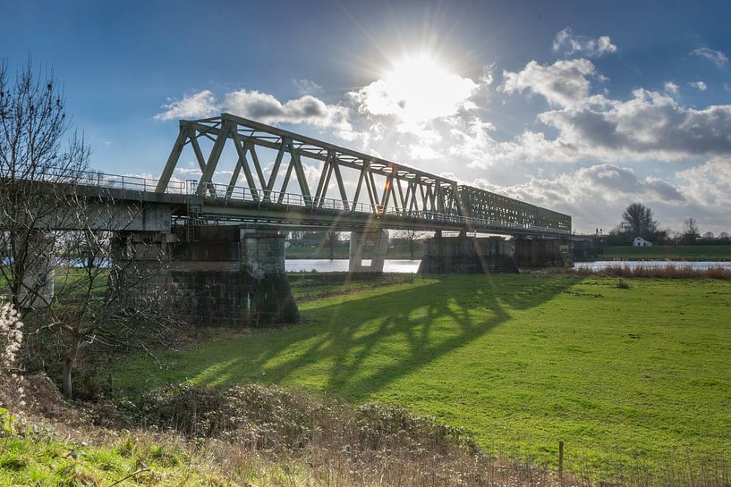 Railway bridge over the Maas near Mook and Katwijk by Patrick Verhoef