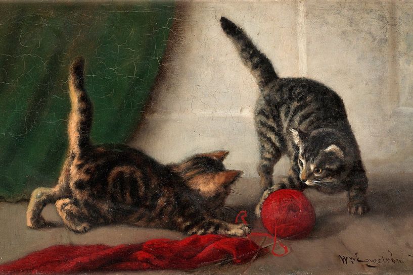 Two Kittens van Antonije Lazovic