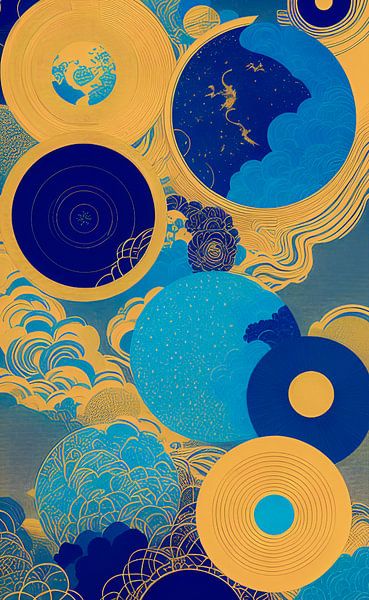 Bleu et or par Niek Traas