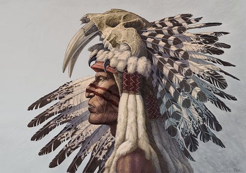 Häuptling des Langzahnvolkes